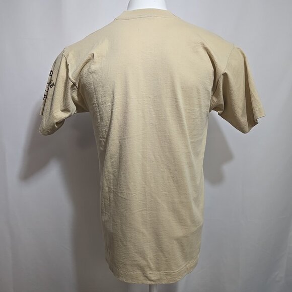 Vintage Wood Badge Fox Single Stitch Tee Shirt Adult Size Large 1982 BSA Sketch - Picture 4 of 9